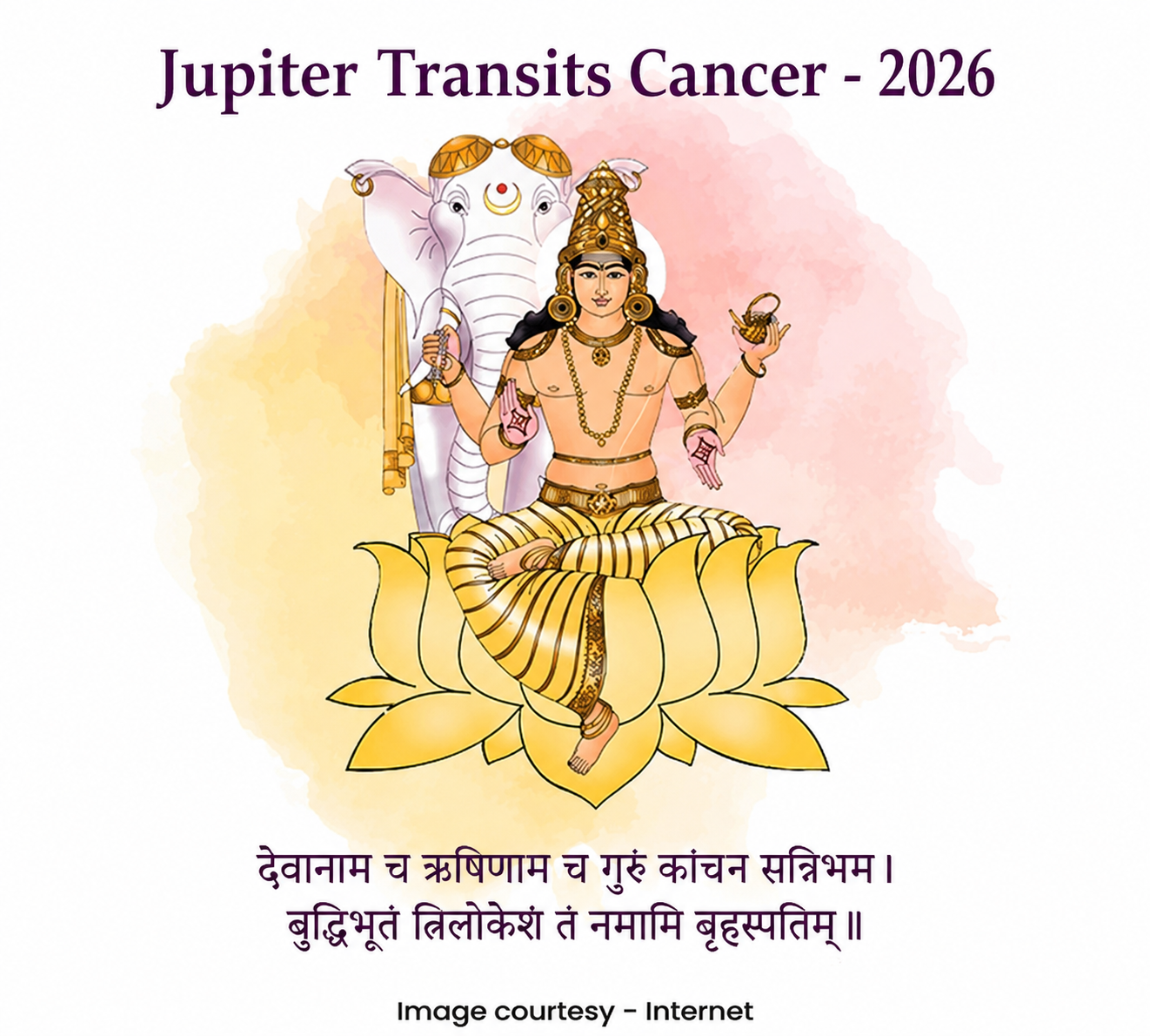 Jupiter transits Cancer 2026