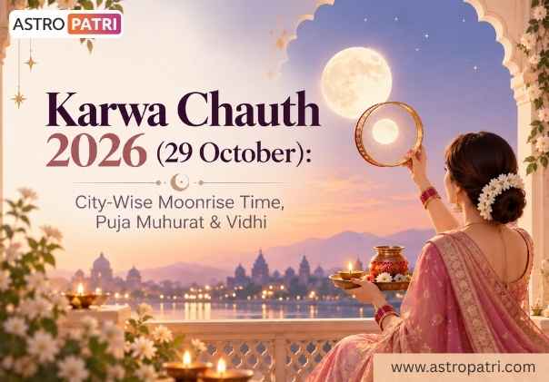 Karwa Chauth 2026 (29 October): City-Wise Moonrise Time, Puja Muhurat & Vidhi