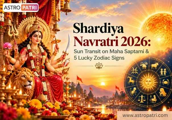 Shardiya Navratri 2026: Sun Transit on Maha Saptami & 5 Lucky Zodiac Signs